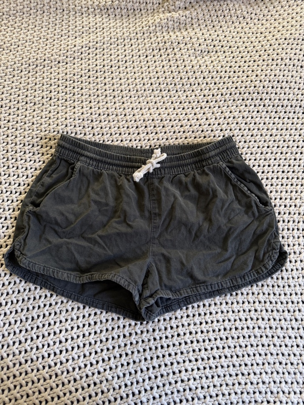 Aerie garment dyed drawstring shorts